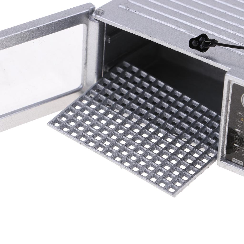 1/12 Nhà Búp Bê Thu Nhỏ Đồ Nội Thất Vi Sóng Họ Đồ Gia Dụng Nhà Bếp