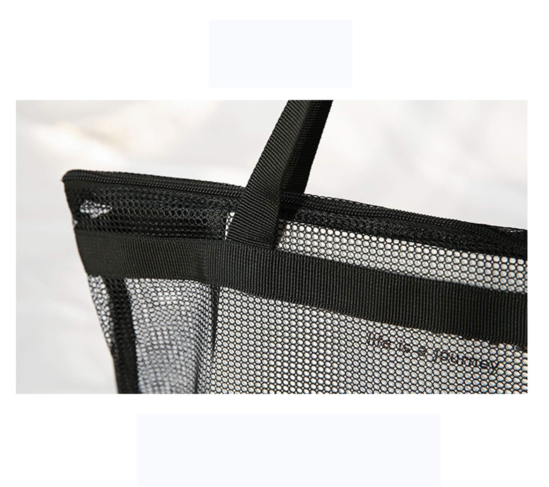 Túi bãi biển lớn lưới, túi du lịch 32x37cm, túi đựng đồ chơi cát, túi xách có thể gập lại túi đồ dã ngoại ở mùa hè cho kỳ nghỉ gia đình