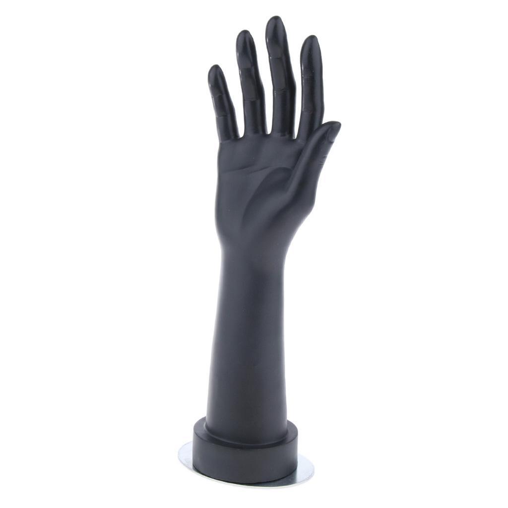 Female Mannequin Hand Arm Display Base Women Gloves Jewelry Right Hand Black
