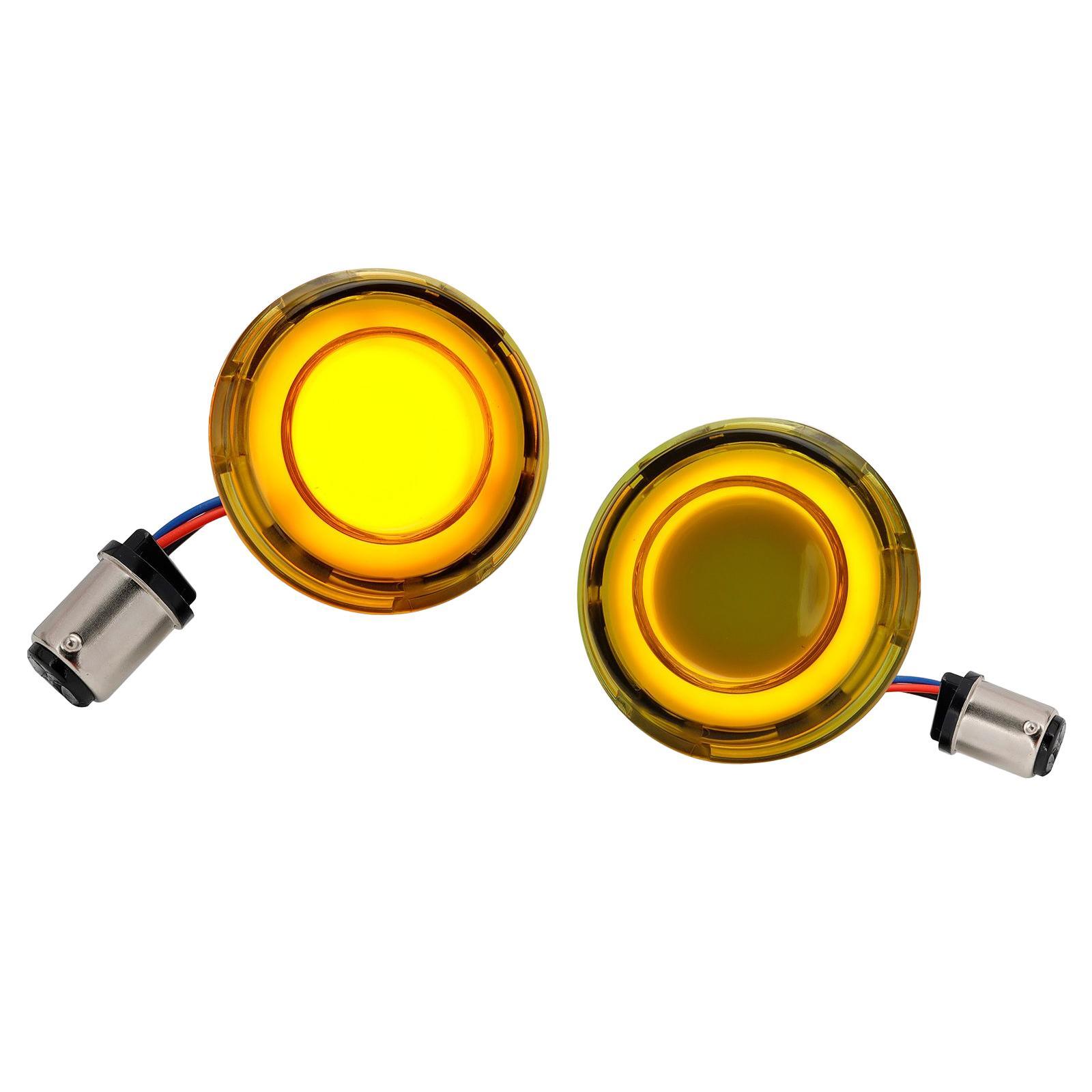 Motorcycle LED Turn Signal Lights, Indicator Lamp Blinkers for Harley Motorbikes