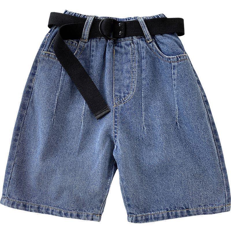 QN20 Size120-160 (20-20kg) Quần short jean quần lửng bé trai size đại Thời trang trẻ Em hàng quảng châ