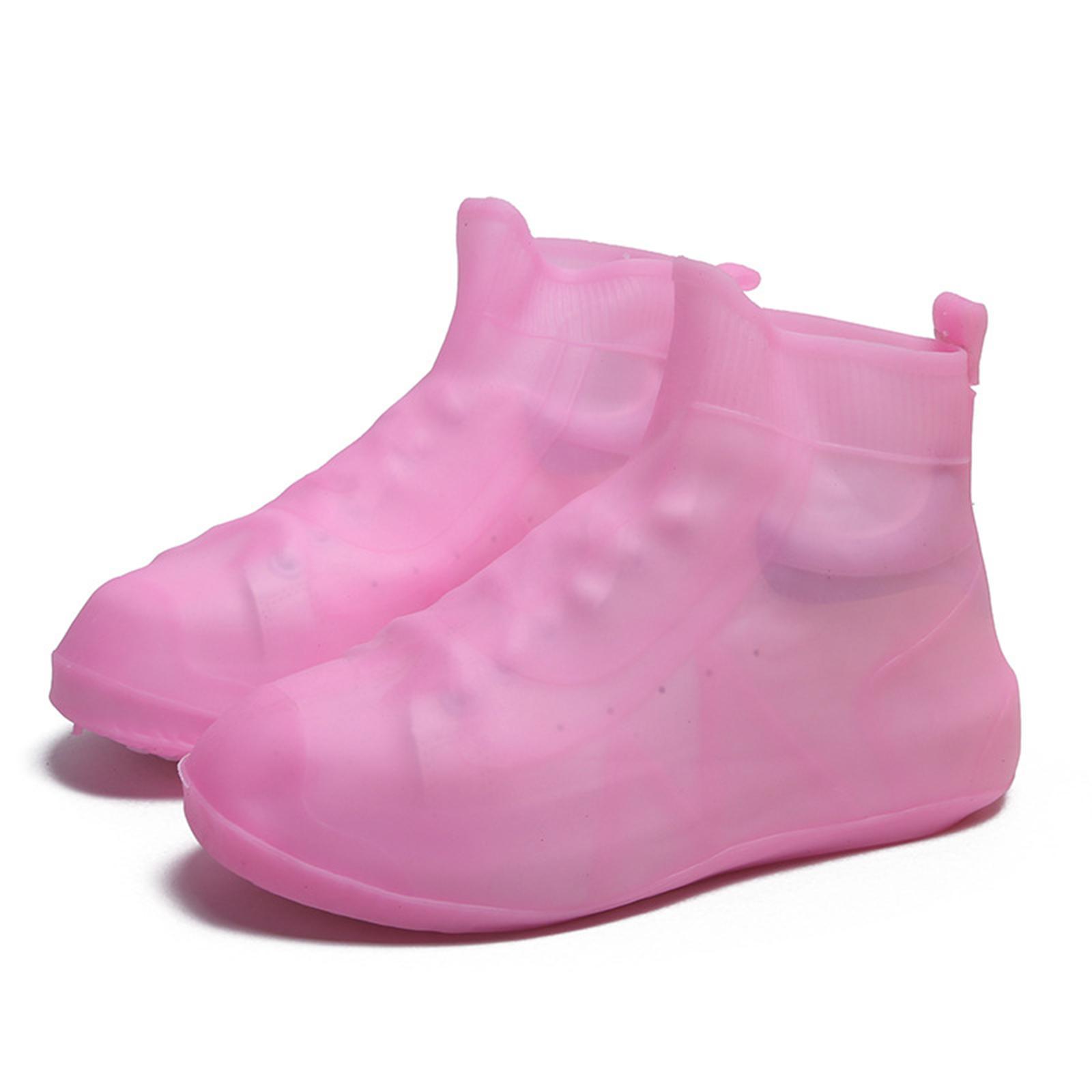 Rain Boot Waterproof Shoes Covers, Nonslip Shoe Cover Galoshes, Reusable Rain Snow Boots Overshoes for Cycling Outdoor Camping Fishing Garden Travel