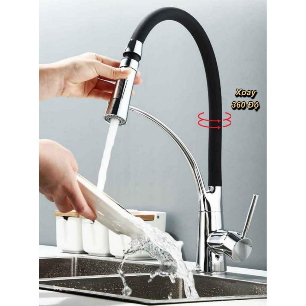 Vòi Rửa Chén Nóng Lạnh Đầu Vòi Dây Rút Tiện Lợi PAEUREU 909 ️