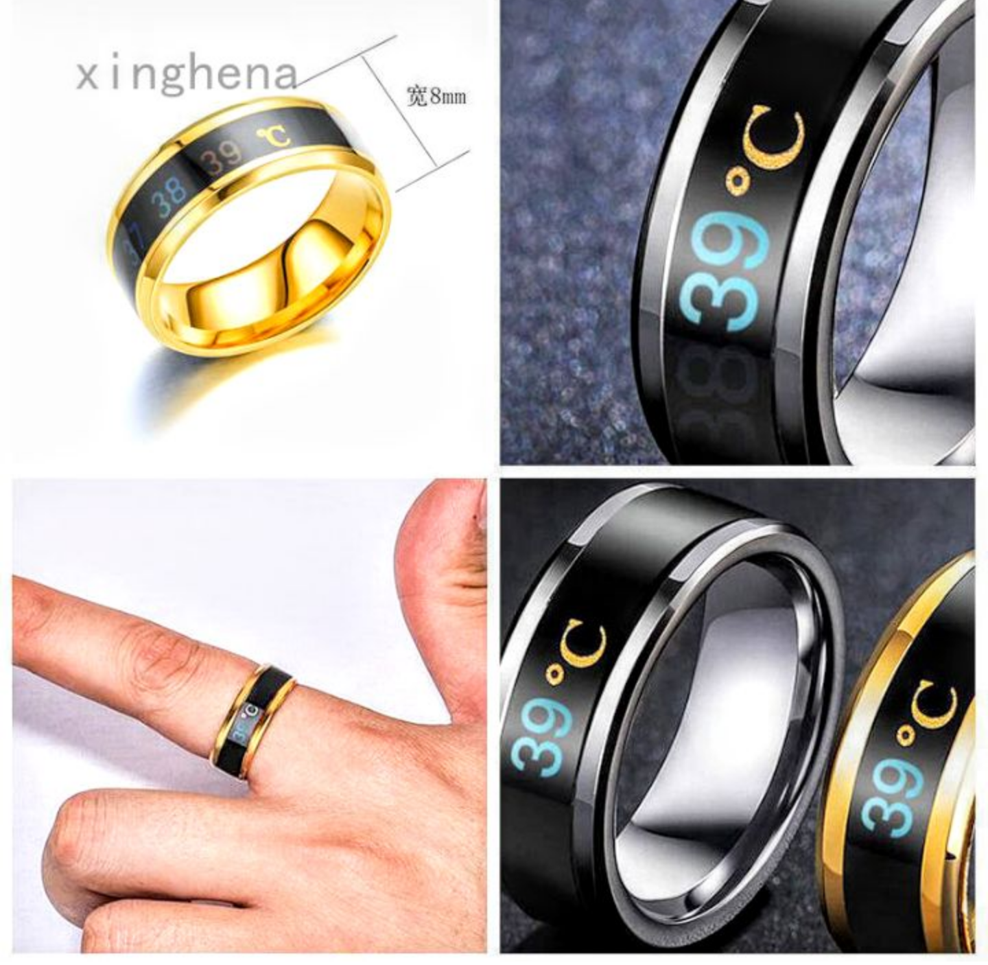 SIÊU GIÁ VỚI 1 CHIẾC NHẪN ĐEO TAY ĐỔI MÀU +BÁO BÁO NHIỆT ĐỘ CHO NAM VÀ NỮ HÀNG CAO CẤP