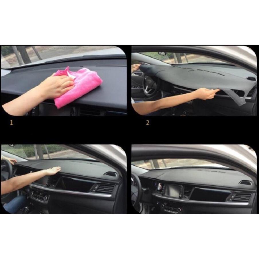 Thảm Taplo Da Vân Carbon Ô Tô MAZDA CX3 - Hàng loại 1