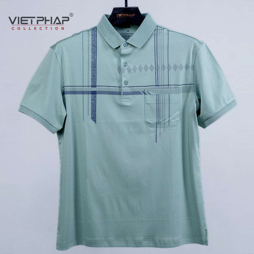 Áo Thun Cotton Lạnh Cao Cấp VIỆT PHÁP / Form Luxury - Chất liệu cotton co dãn và thấm hút mồ hôi tốt 31774