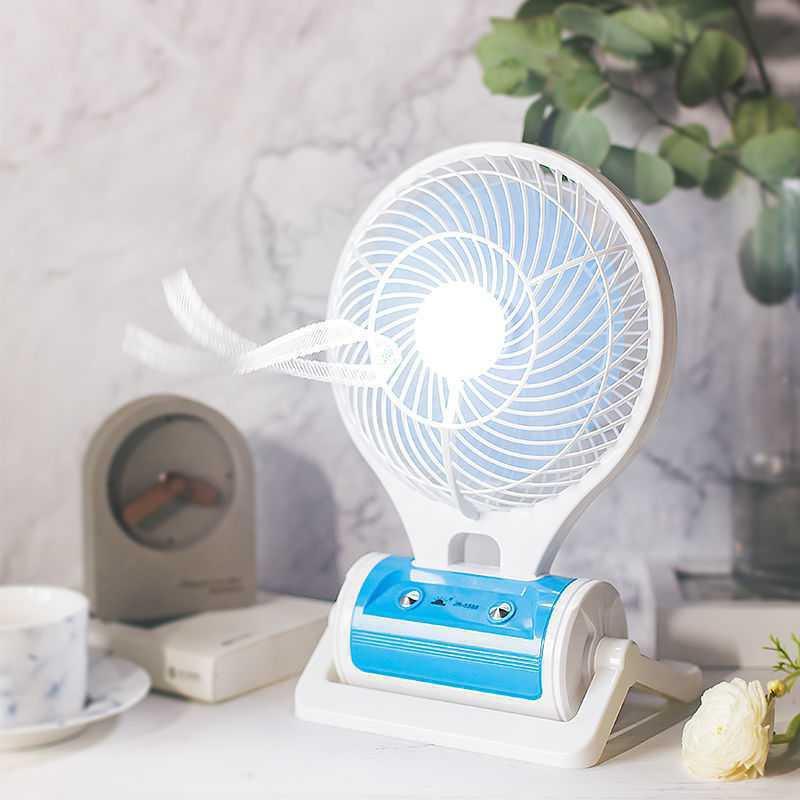 Quạt tích điện mini để bàn, quạt sạc pin siêu to , cổng sạc trực tiếp điện 220v Queenshop