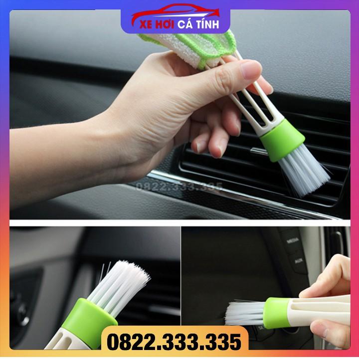 Chổi vệ sinh cửa gió điều hoà xe hơi, chổi quét bụi bàn phím máy tính, cây lau nội thất taplo xe, bàn chải quét cửa gió