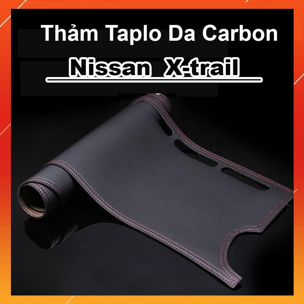 Thảm Taplo Da Vân Carbon Xe Nissan Xtrail 2016 đến 2022 Hàng Cao Cấp Có Chống Trượt