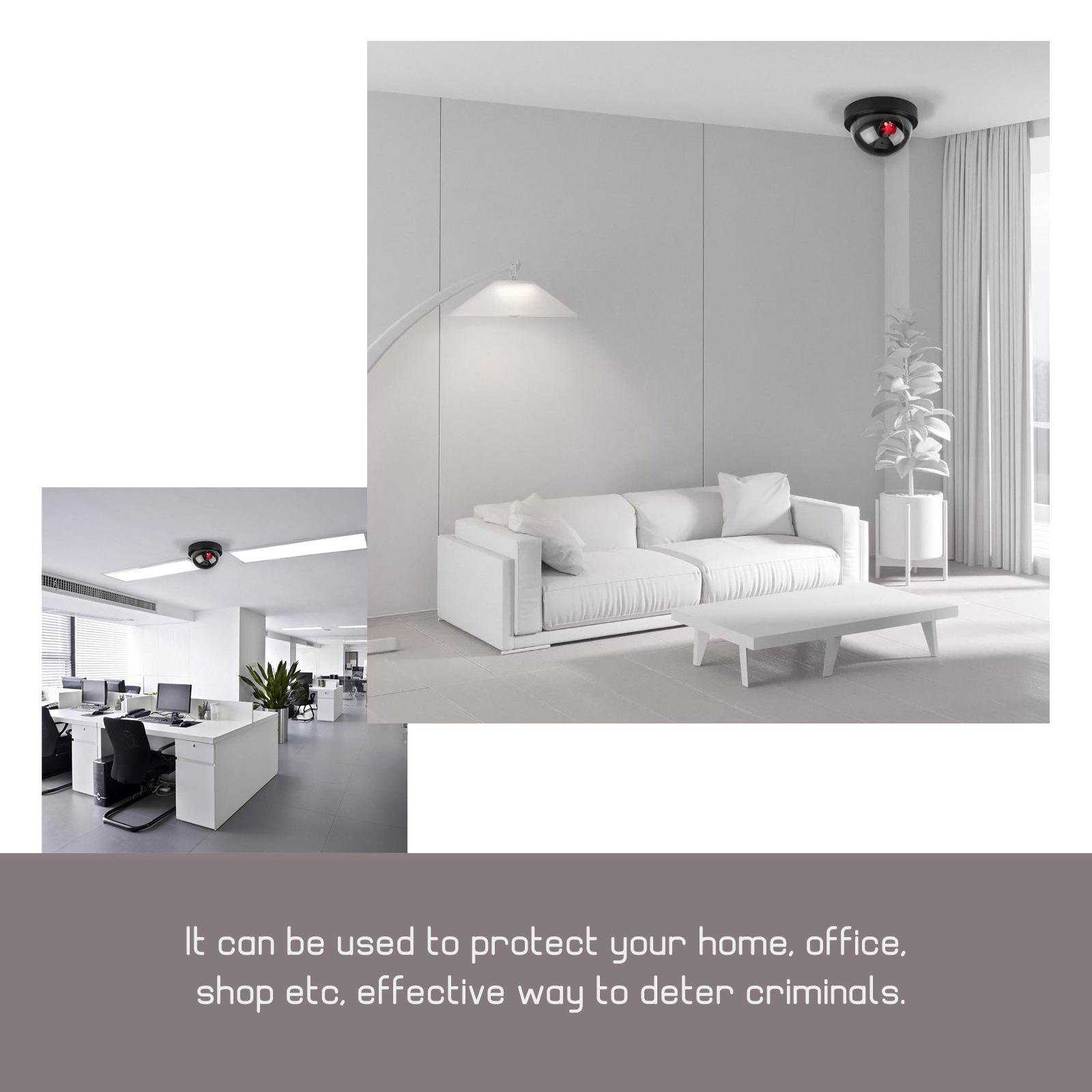 Set 2 Camera An Ninh Giả Với Đèn Nhấp Nháy Để Cảnh Báo Kinh Doanh Tại Nhà