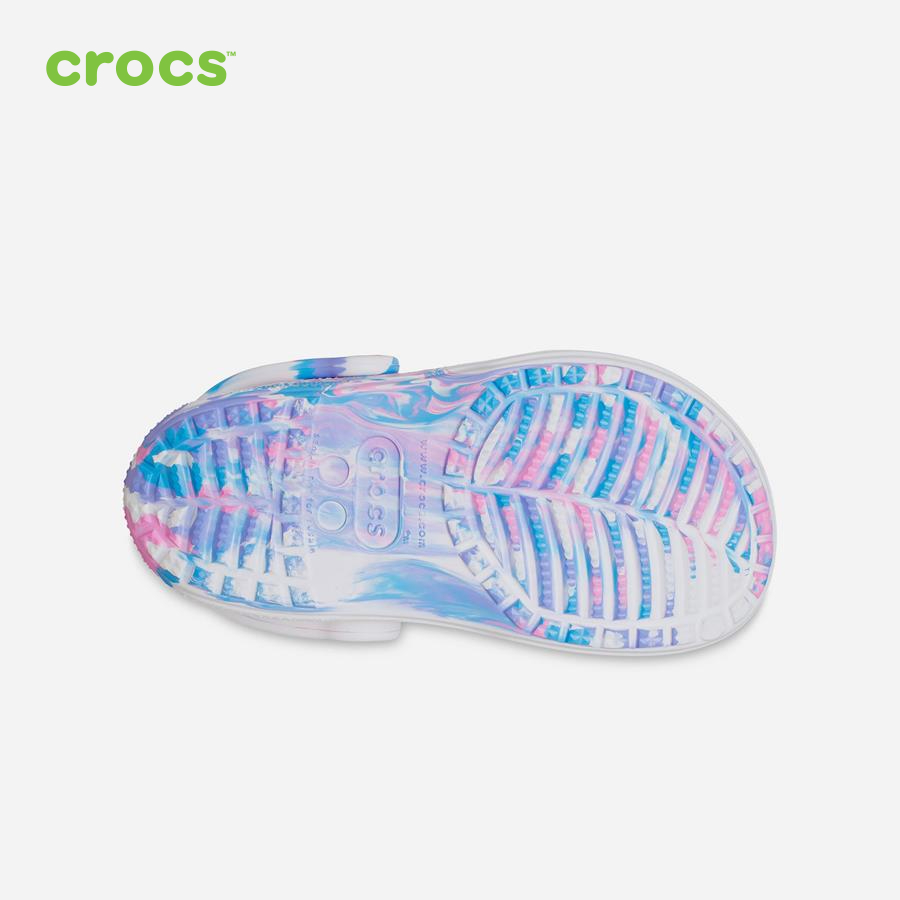 Giày sandal trẻ em Crocs FW Classic Sandal Toddler Marbled Whi/Pink - 207779-102