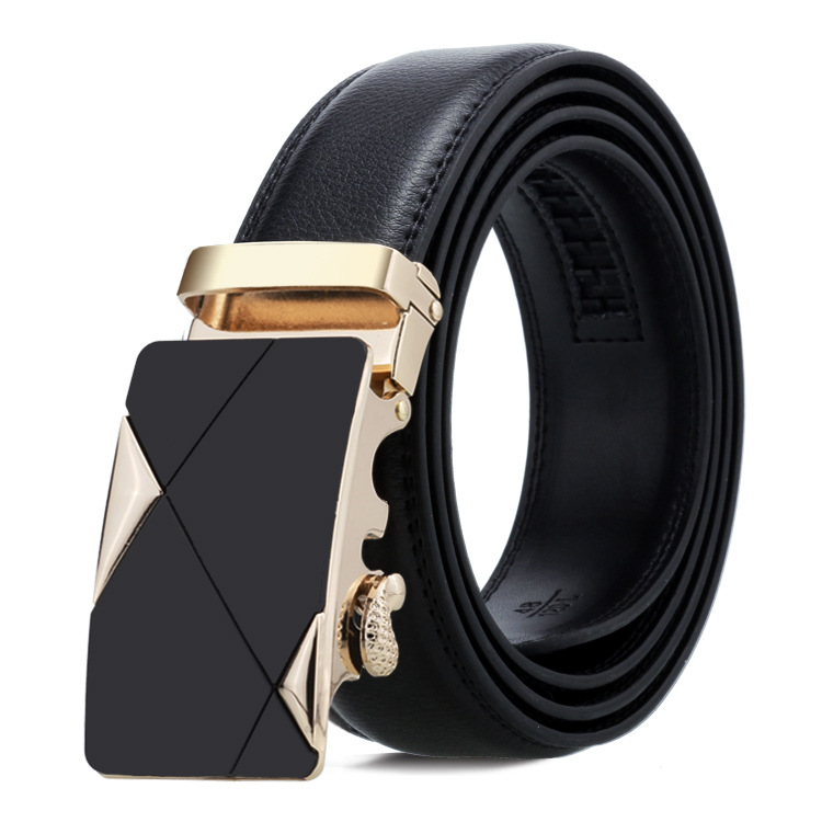 Leather Belt Double-sided Leather Belt Small triangle