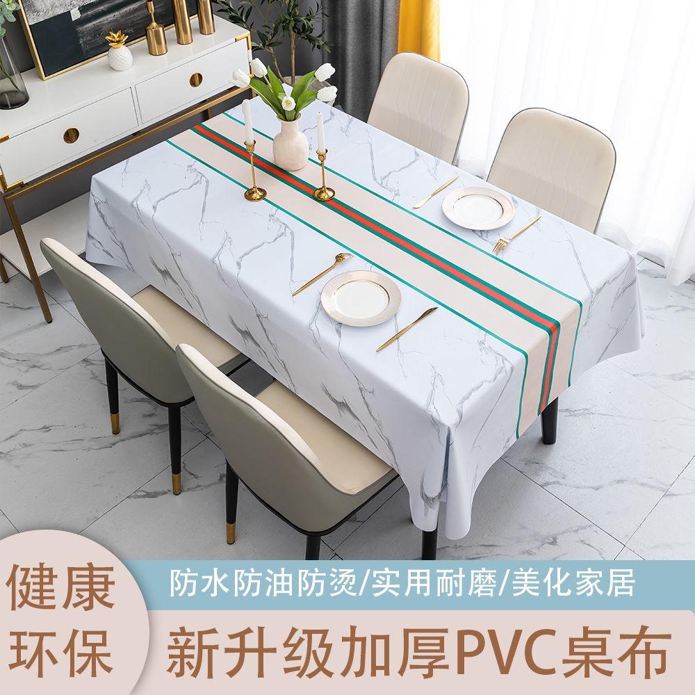 Khăn Trải Bàn Hình Chữ Nhật Bằng PVC Chống Thấm Nước / Dầu / Bỏng Dùng Một Lần Tiện Lợi Ốp