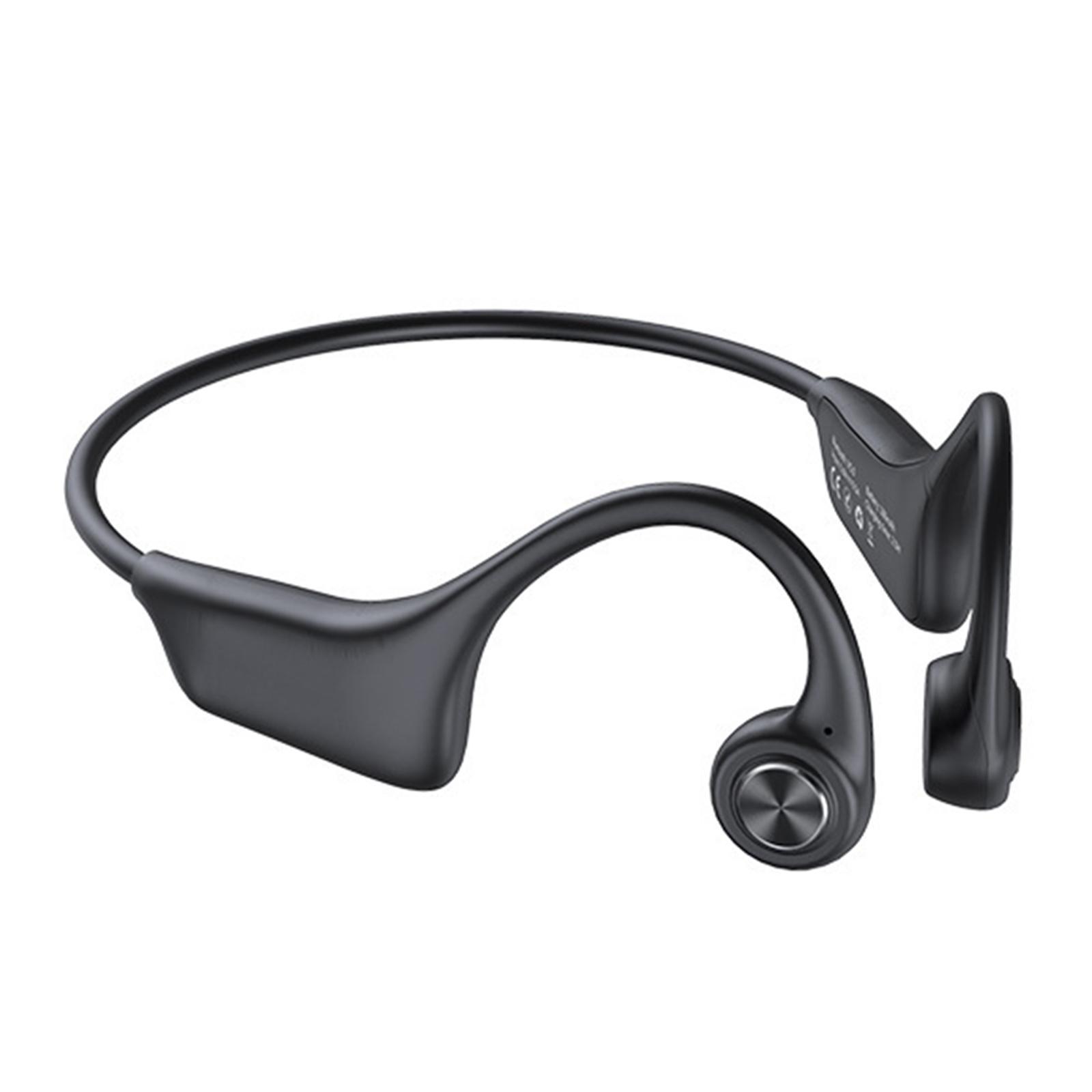 Bone Conduction Headphones Bluetooth 5.0 Wireless Open-Ear Headset Earphones IPX6 Waterproof Sweat-Proof