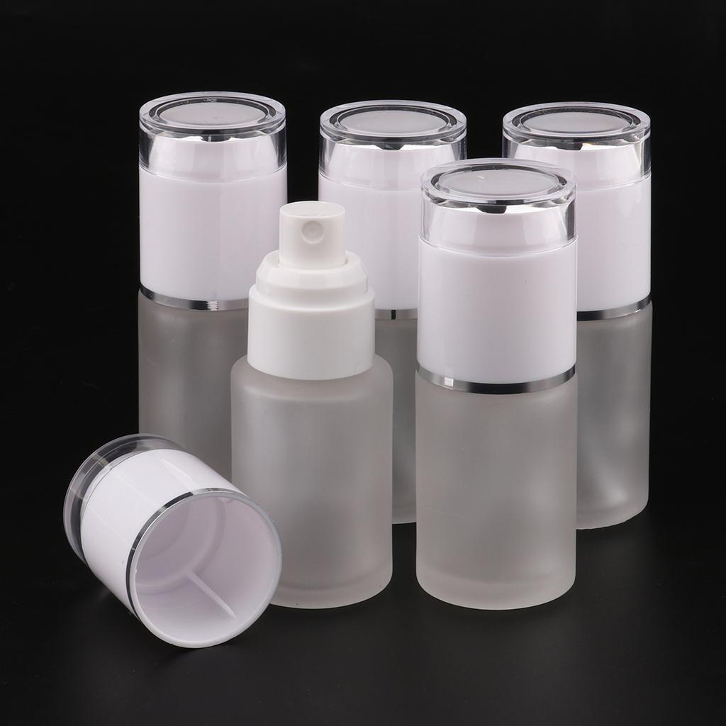 5x Refillable Empty Glass Perfume Spray Bottle Pump Bottle Mist Spray Bottle For