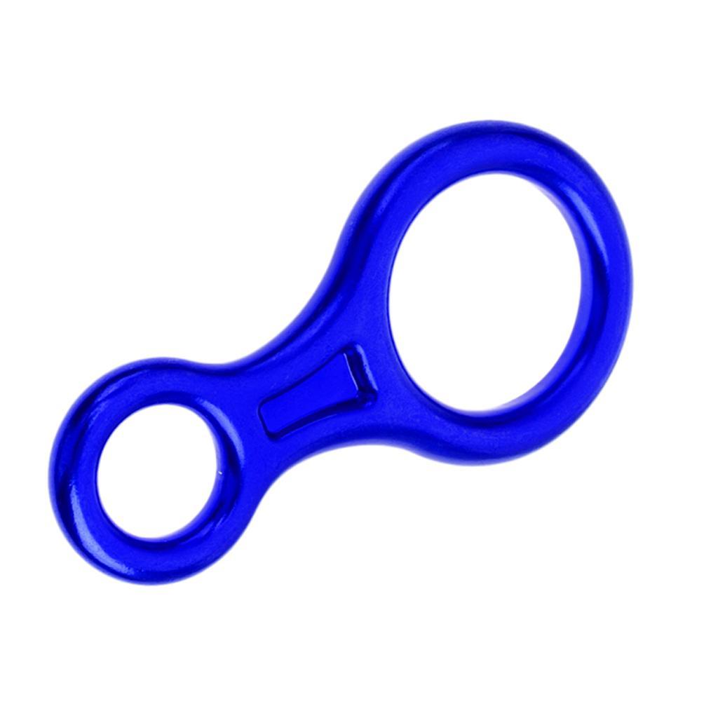 Heavy Duty Carbon Steel 25KN Screw Lock Carabiner + 35KN Figure 8 Belay Descender Device Outdoor Rock Climbing Rappelling Rescue