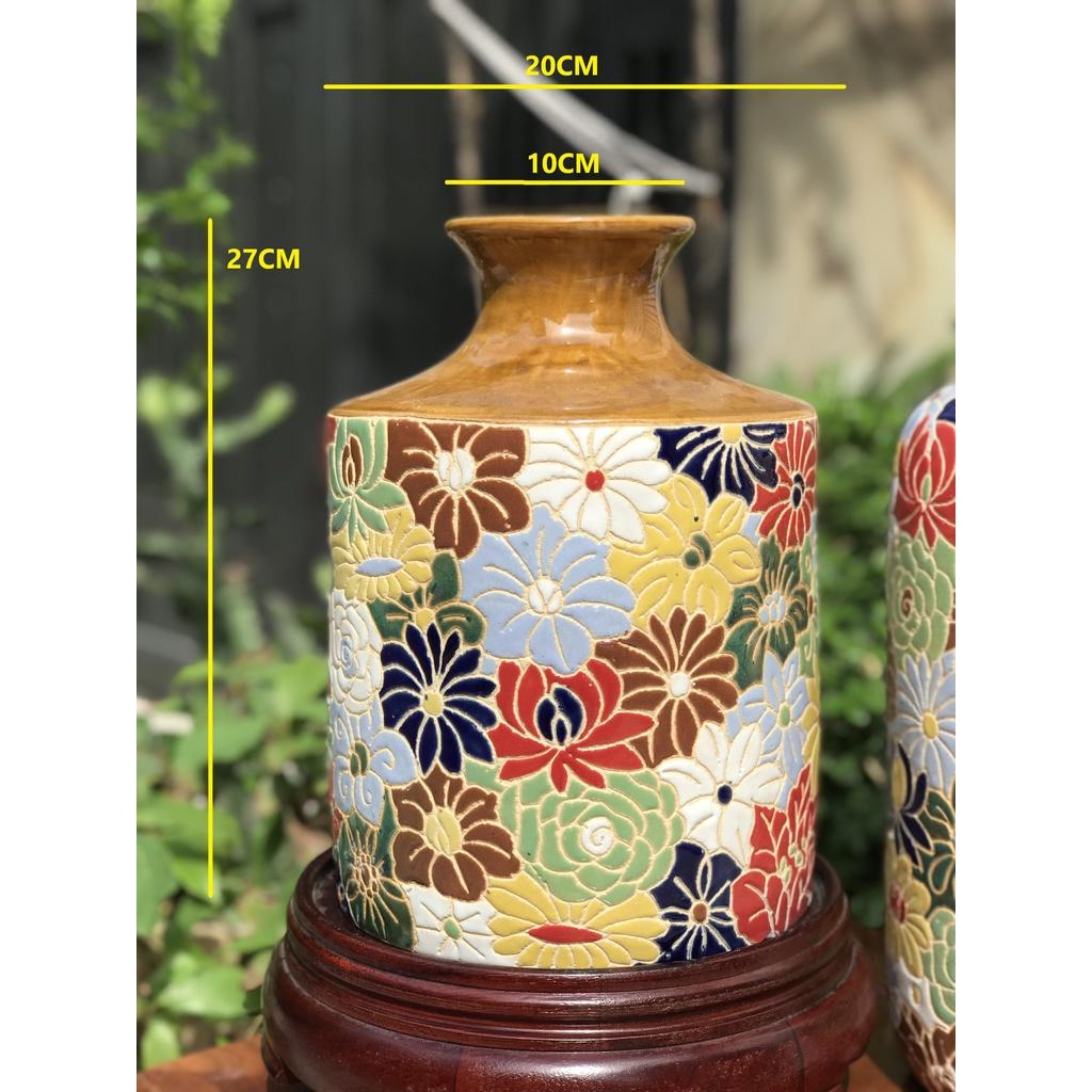 Bình Bách Hoa HN Gốm Sứ Nam bộ 01