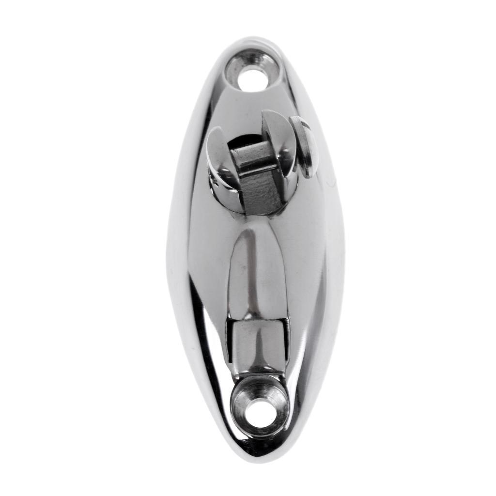 1 Pair High Polished Stainless Steel Boat Hinge Mount Deck Fitting Hardware
