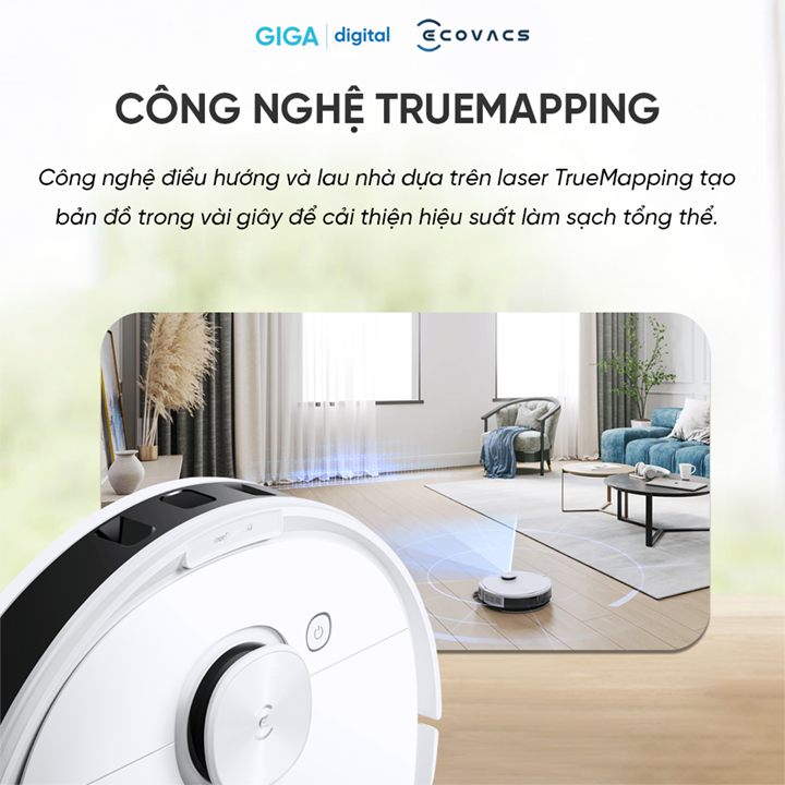 Robot hút bụi lau nhà ECOVACS Deebot OZMO N8 Pro - Bản quốc tế - Hàng Chính Hãng