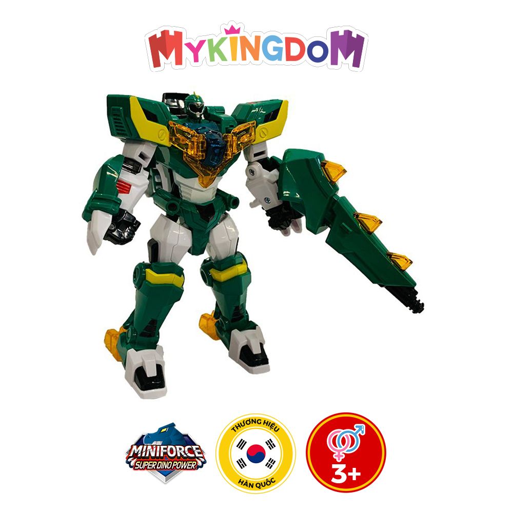 Đồ Chơi Mô Hình MINIFORCE Robot Siêu Khủng Long T-Rex Tên Lửa Cùng Siêu Nhân Jacky Nha 304043