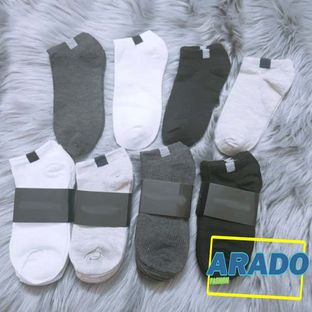 Combo 2 đôi vớ trơn cổ ngắn, tất công sở sợi cotton cao cấp, không xù lông - FORMEN SHOP - FMCB2CA042