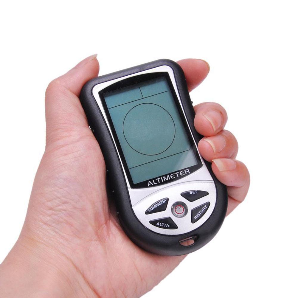 8-in-1 Electronic Altimeter Mini Hand-hold Multi-function Altimeter LCD Altimeter Portable Barometer Thermo-meter
