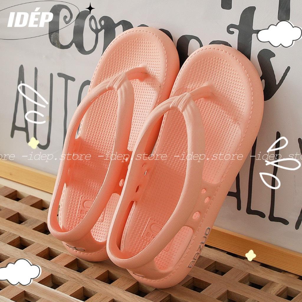 Dép sandal bánh mì quai kẹp (Form Lớn) chất EVA siêu nhẹ đi mưa, đi biển ullzang iDÉP- GL078