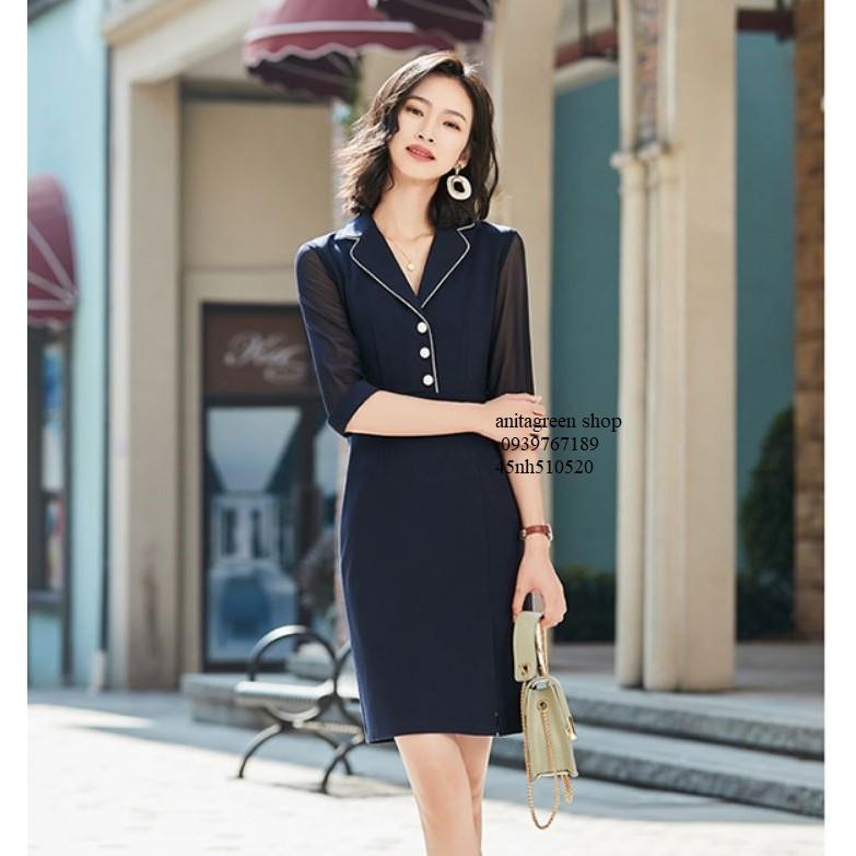 nh510520-ĐẦM ÔM VEST TAY LỠ