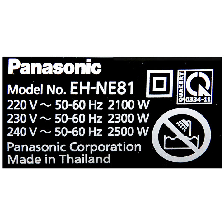 Máy sấy tóc ionity tạo kiểu Panasonic NE81-K645 công suất 2500W sản xuất Thái Lan - Hàng chính hãng