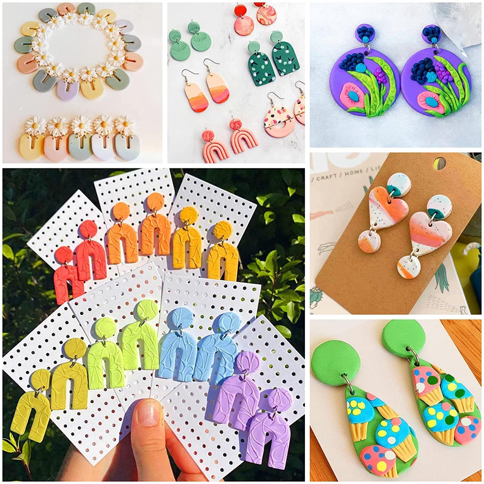 24x Cutter for Polymer Clay Earrings Earring Making Kit for Polymer Clay Earring