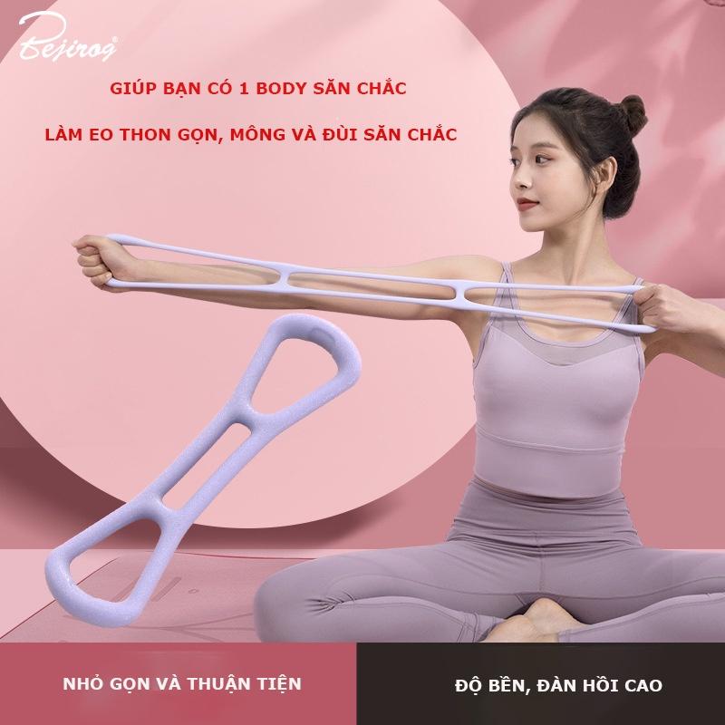 Dây Tập Yoga 8 Rally Back Training, Dây Đàn Hồi Làm Thon Gọn Săn Chắc Cơ Thể, Kéo Giãn Vai Và Cổ, Tập Yoga Tại Nhà