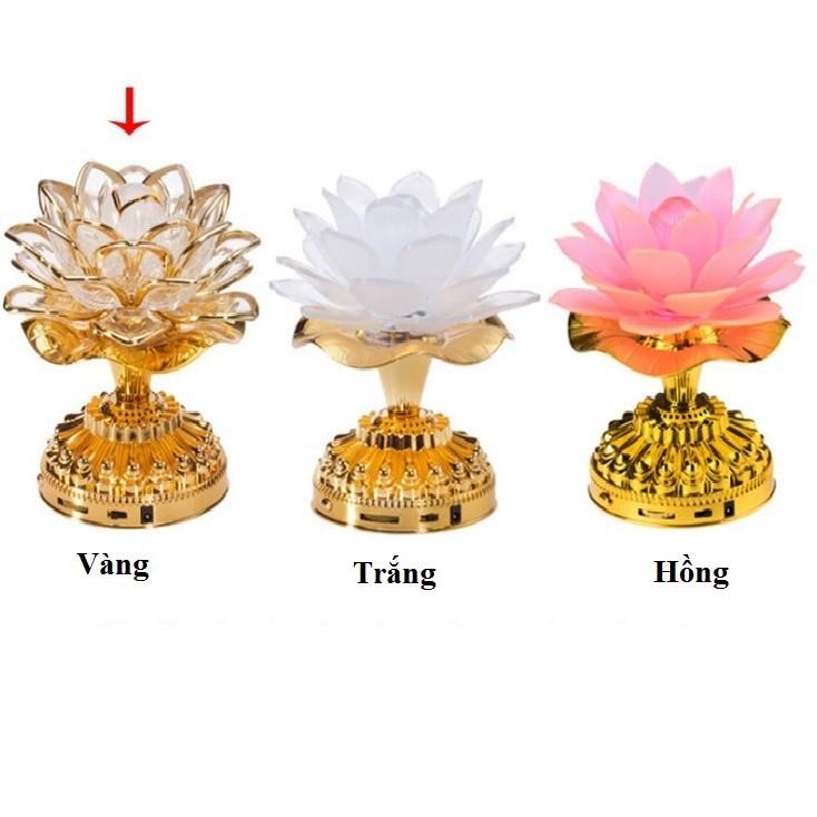 Đèn bàn thờ LED Hoa sen đa năng xài pin / điện_video