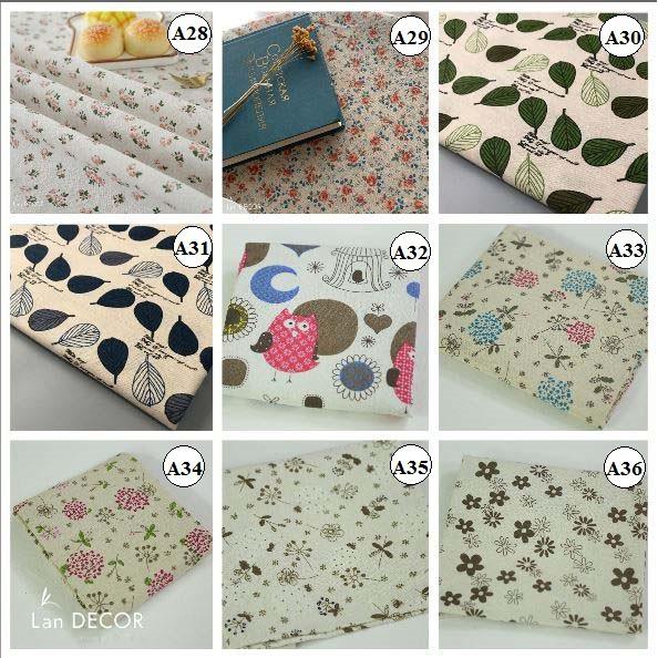 200 mẫu vải linen, vải bố, vải canvas làm phông nền background chụp ảnh, khăn trải bàn.