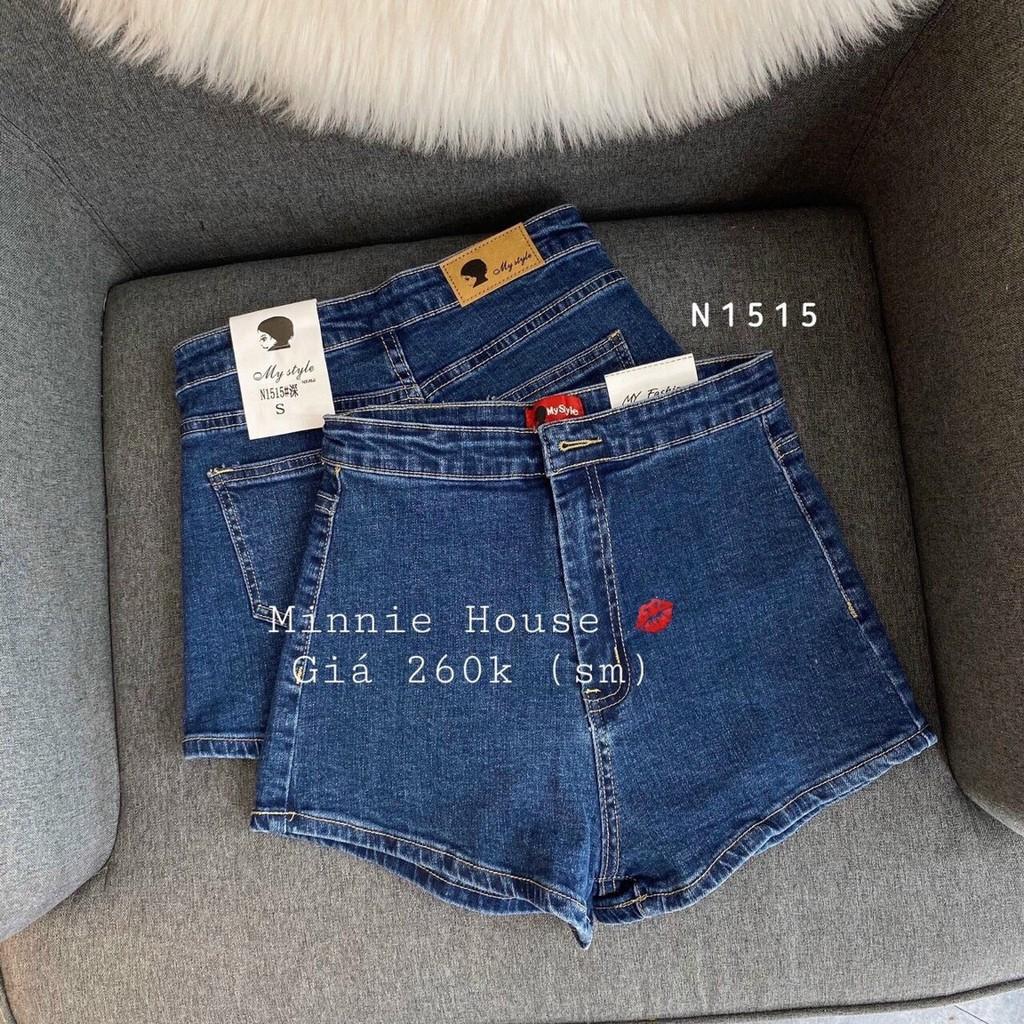 Quần short jean nữ lưng cao , quần short nữ cao cấp mẫu MS9300