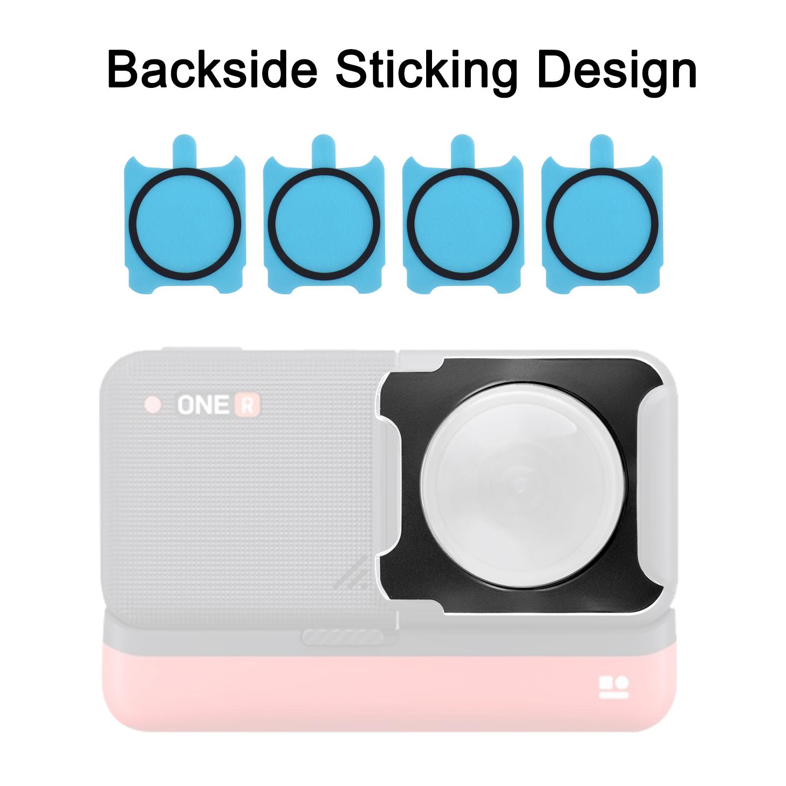 2pcs Panoramic Camera Lens Guards Lens Protective Cover Lens Protector Compatible with Insta360 ONE R/RS