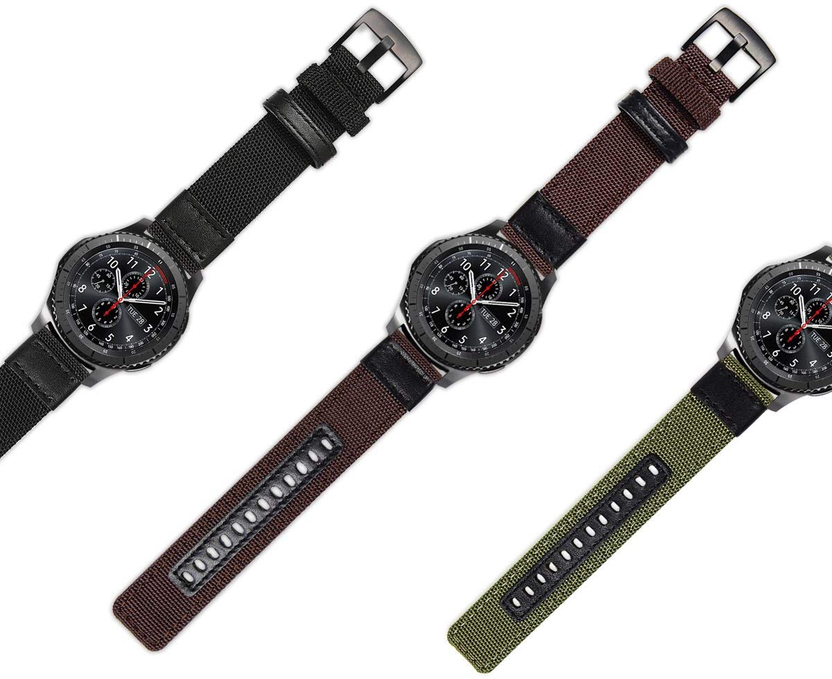 Dây đồng hồ Nylon NATO 22mm cho đồng hồ Galaxy Watch 46mm, Gear S3