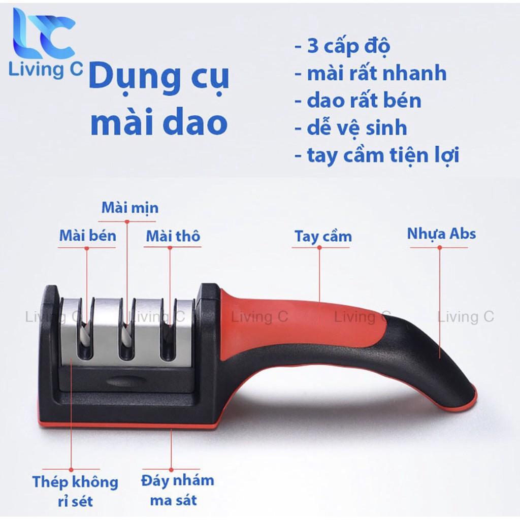 ( SIÊU SỈ ) Dụng cụ mài dao kéo cầm tay 3in1, mài dao nhanh sắc bén siêu tiện lợi