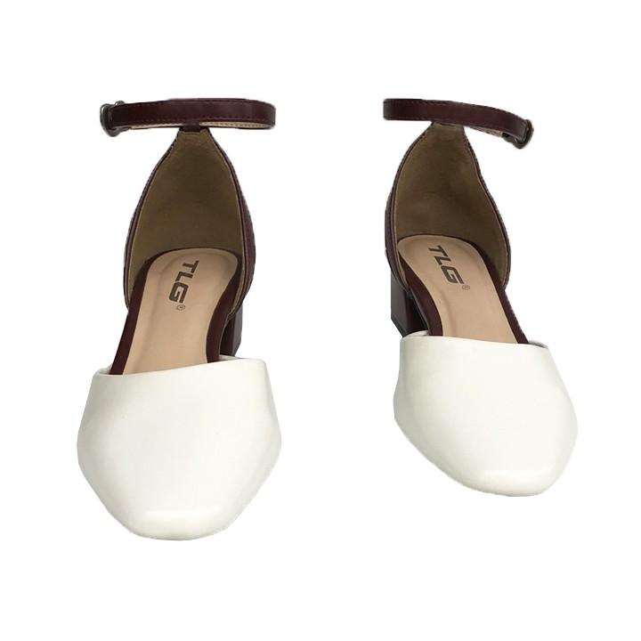 TLG Sandal cao gót, mũi tròn nữ hot trend 2020 trẻ trung năng động 20959