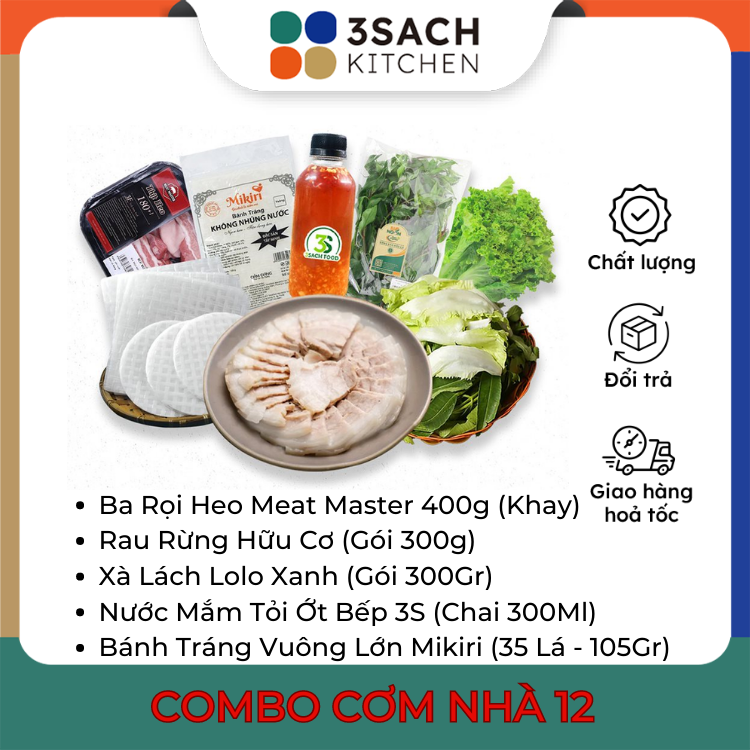 Combo Bánh Tráng Cuốn Thịt - Cơm Nhà 12