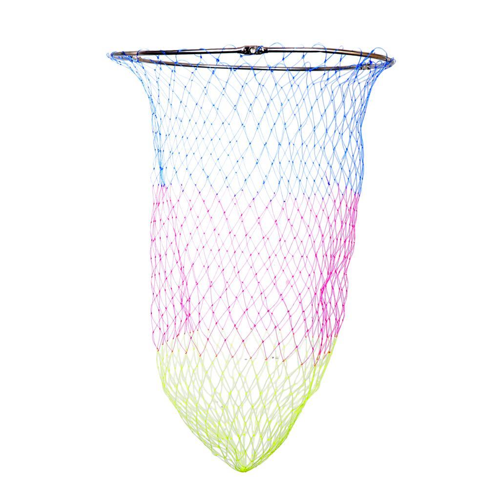 2pcs Colorful Mesh Fishing Net Carp Coarse Sea Game Fishing Landing Net Head