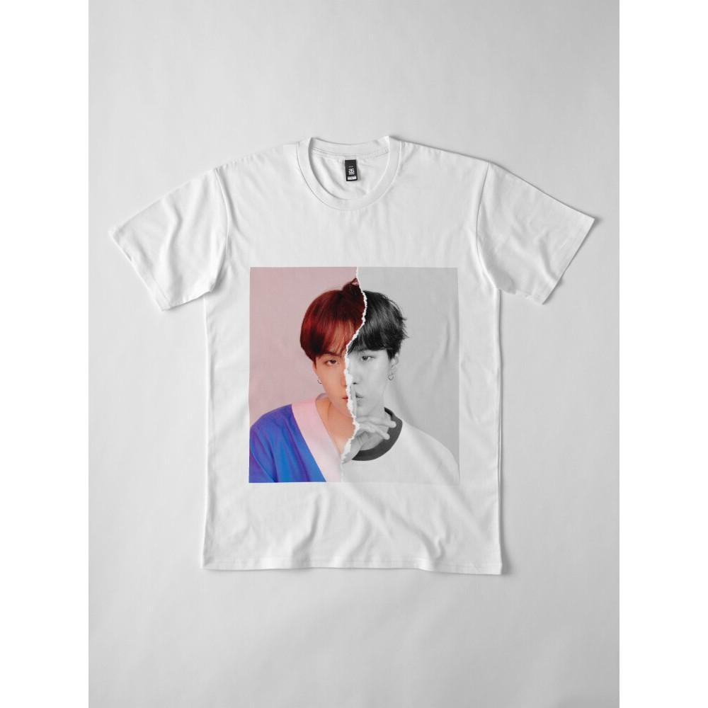 Áo thun nam nữ in hình Suga nhóm BTS KPOP form rộng vải mềm mịn cực chất