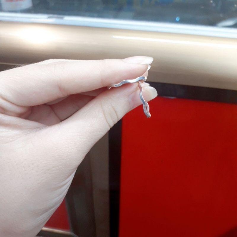Nhẫn bạc lượn sóng YN JEWELRY