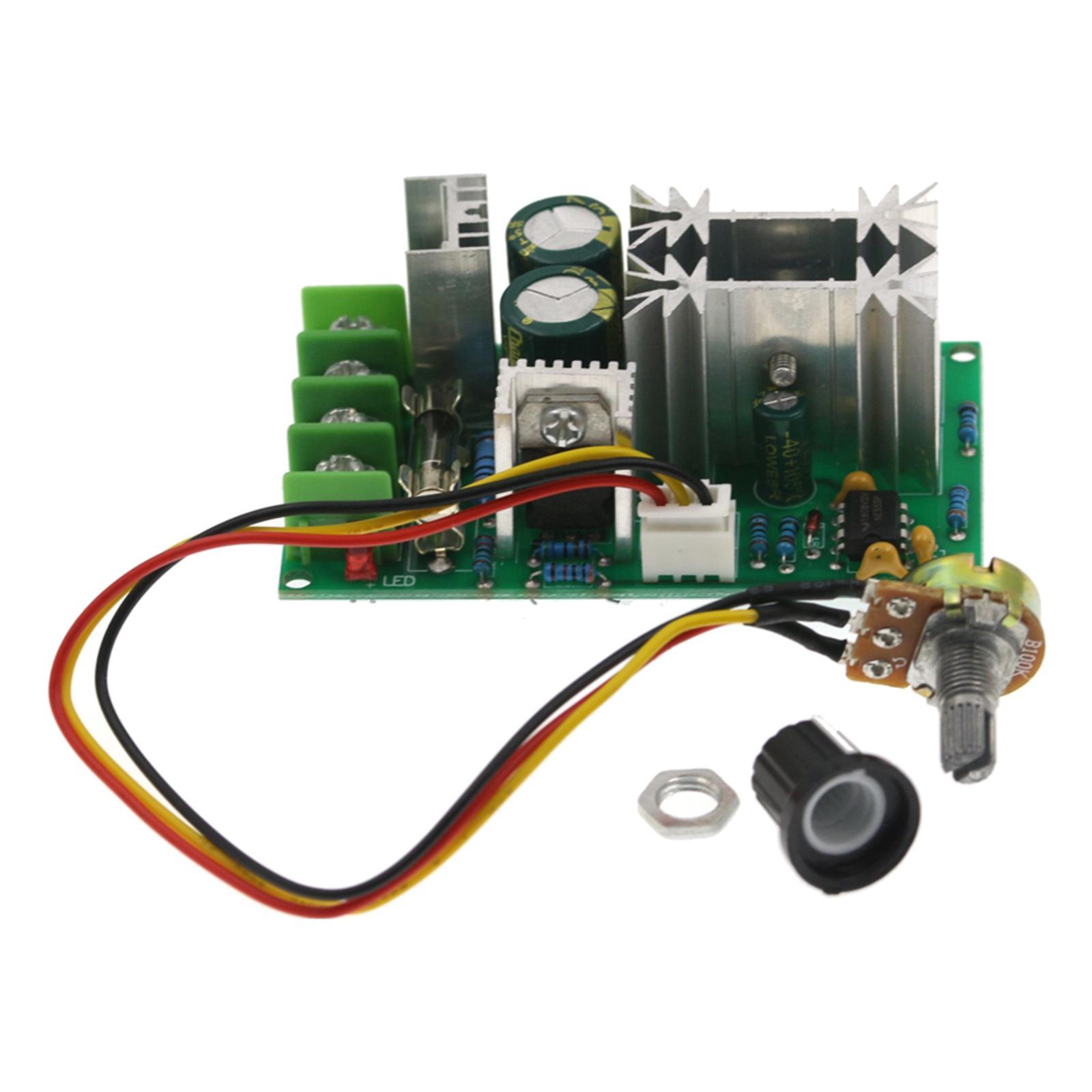 Electronic 10-60V 20A PWM DC Motor Speed Controller Drive Module Easy To Use