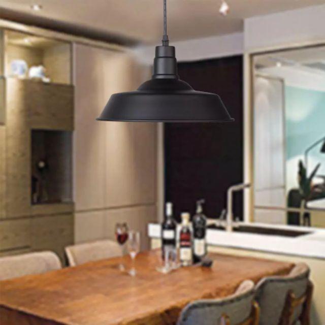 Đèn thả sắt sơn tĩnh điện đẹp chao đại phi 350 HL 6657-350