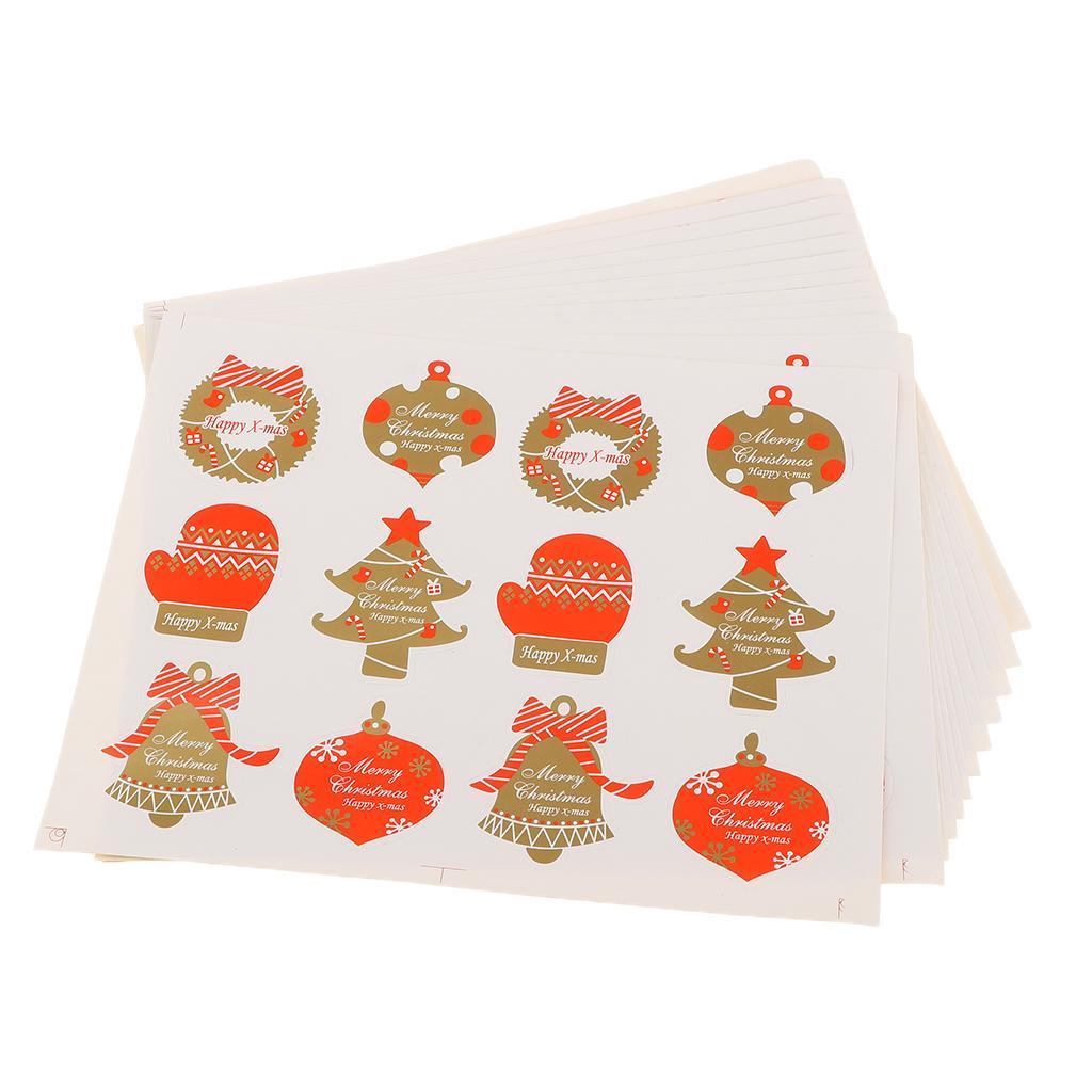 Happy Christmas Sealing Stickers Envelope Card Paste DIY Craft Decoration