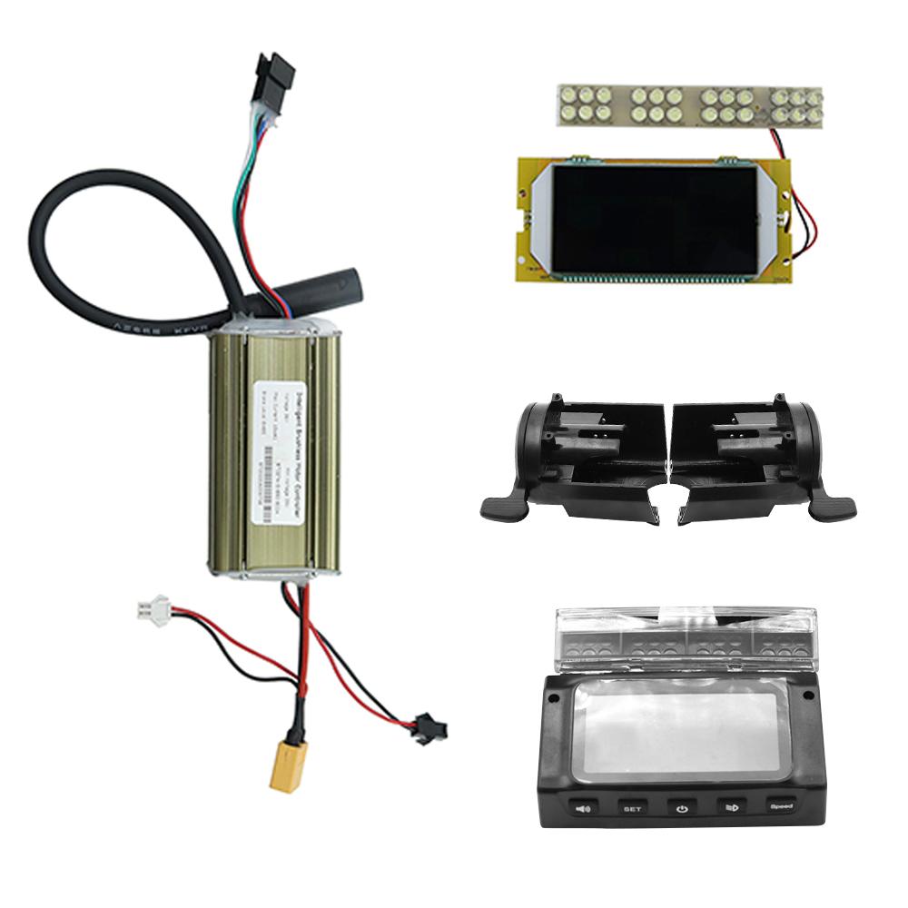 36V 350W Electric Scooter Brushless Motor Controller LCD Digital Display Panel Front Headlight Kit with Protective Cover Compatible with 8-inch KUGOO S1 S2 S3 Electric Scooter