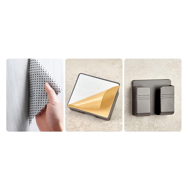 BỘ 2 GIÁ ĐỠ ĐIỆN THOẠI/ REMOTE DÁN TƯỜNG KHÔNG CẦN KHOAN ĐỤC TIỆN LỢI SIÊU BÁM CHẮC