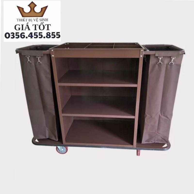 Xe dọn phòng khách sạn,nhà nghỉ 2 túi G-003