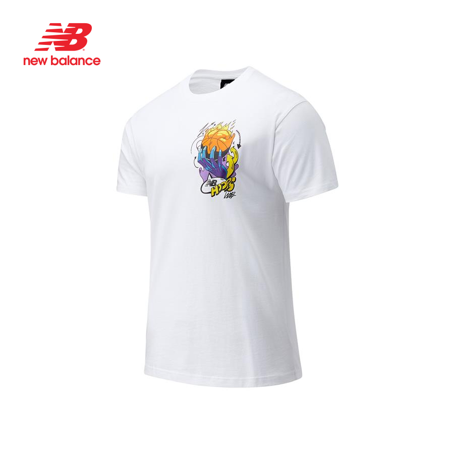 Áo thun tay ngắn thời trang nam New Balance HOOPS KERVIN SS TEE - MT13591WT (form quốc tế