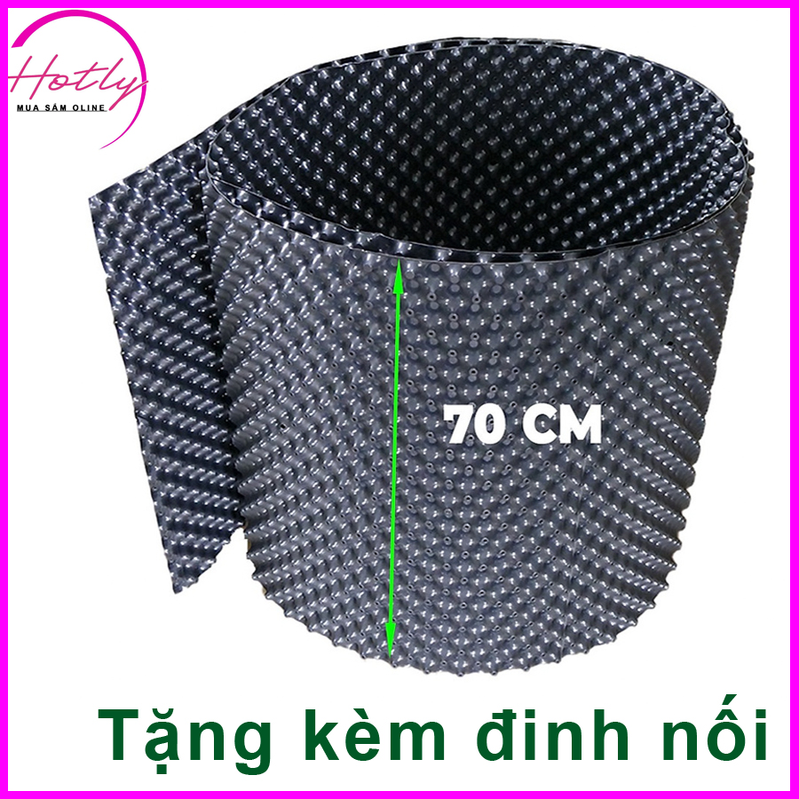 1 MÉT Bầu ươm cây V6 CAO 70CM dày 6mm, cắt theo mét dài khách đặt, tặng ốc vít-77904
